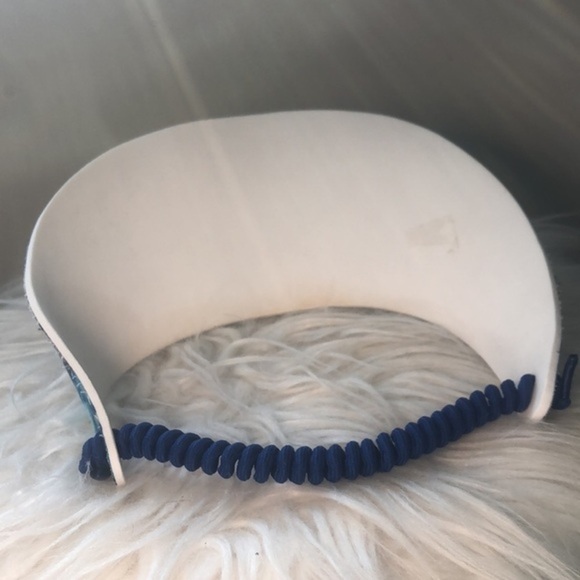 SUN VISOR | Ocean Dolphin Print Foam Sun Visor with Adjustable Pull Strap - Picture 3 of 3